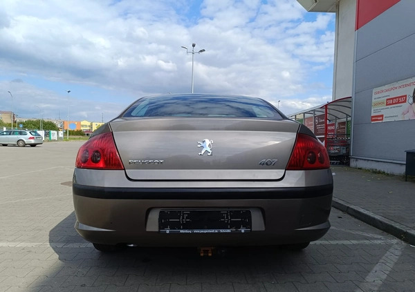 Peugeot 407 cena 9900 przebieg: 144652, rok produkcji 2004 z Dębno małe 352
